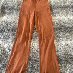 Rust Orange Flared Pants
